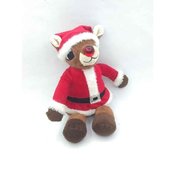 Dan Dee Rudolph The Red Nose Reindeer Musical 9 Inch Plush Red Nose READ - Picture 1 of 11